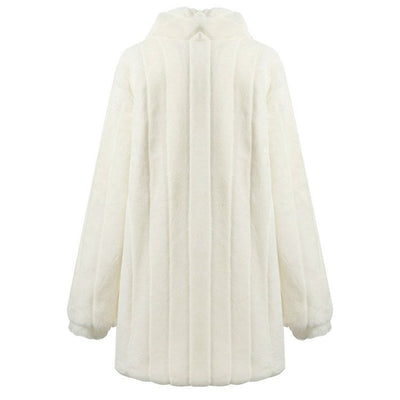 Weißer Winterjacke mit floralen Motiven für Frauen – Sportlicher Frühlingsstil