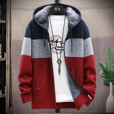 Schlichte Strickjacke für Herren