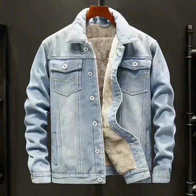 Wollgefütterte Jeansjacke für stilvolle Wintertage