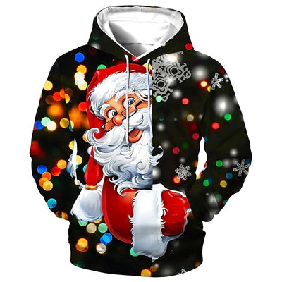 Weihnachtspullover mit Kapuze für Männer
