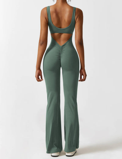Sienna | Rückenfreier Flare-Jumpsuit