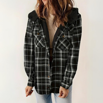 Karierte Jacke für Damen
